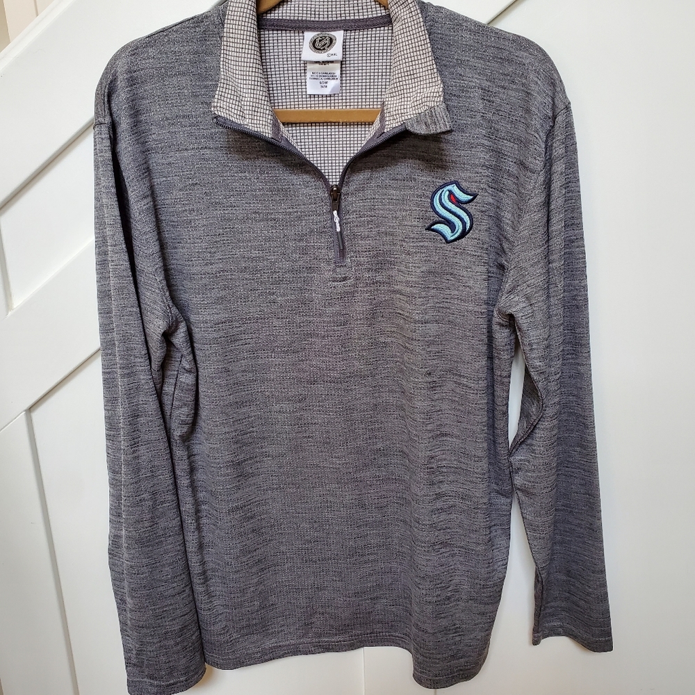 Seattle Kraken quarter zip top pullover light jacket